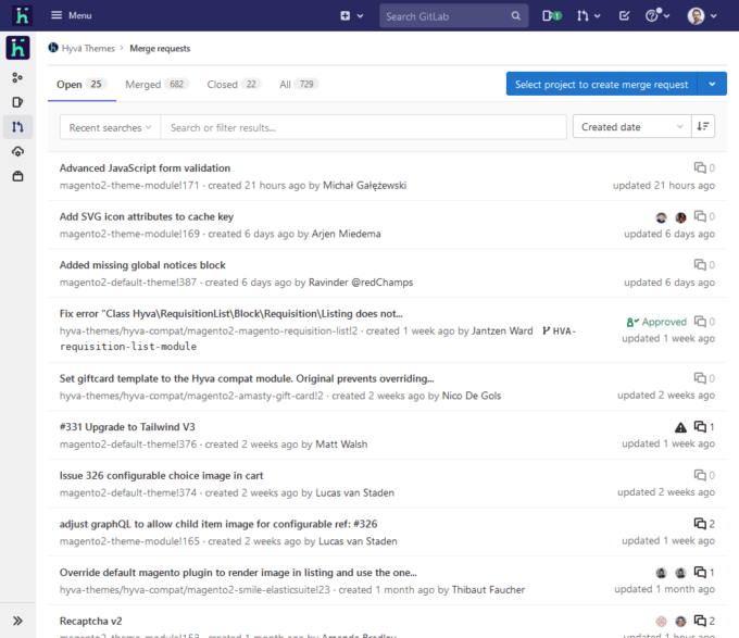 screenshot of slack