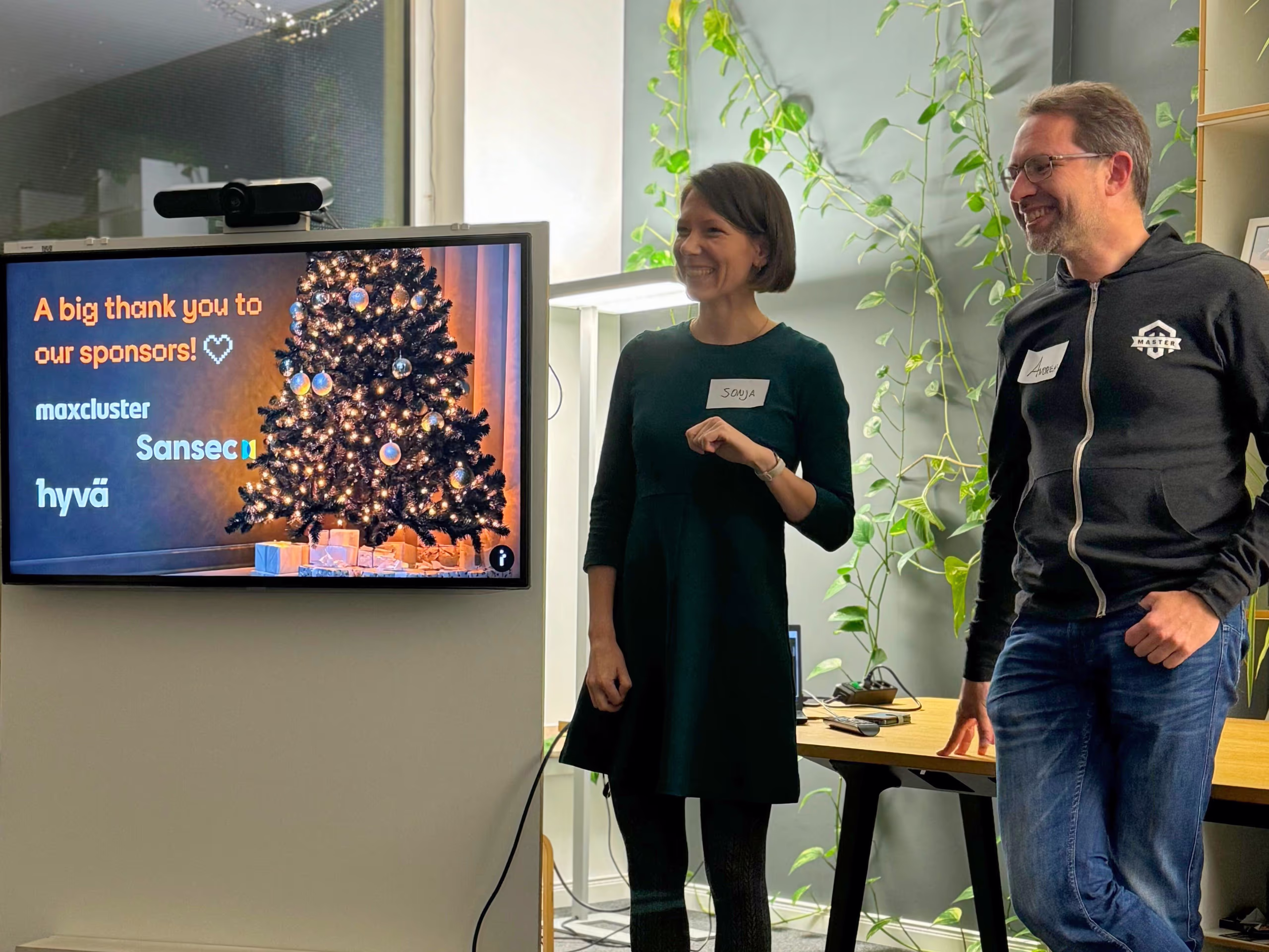 Sonja and Andreas ending the Christmage 2024